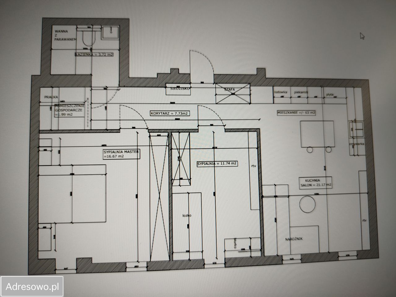 Mieszkanie 3-pokojowe Szczecin Centrum, ul. marsz. Józefa Piłsudskiego. Zdjęcie 7