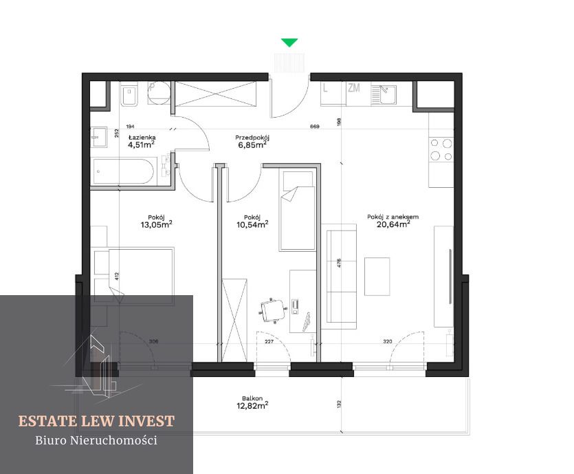 Mieszkanie 3-pokojowe Kraków, ul. Podedworze. Zdjęcie 20
