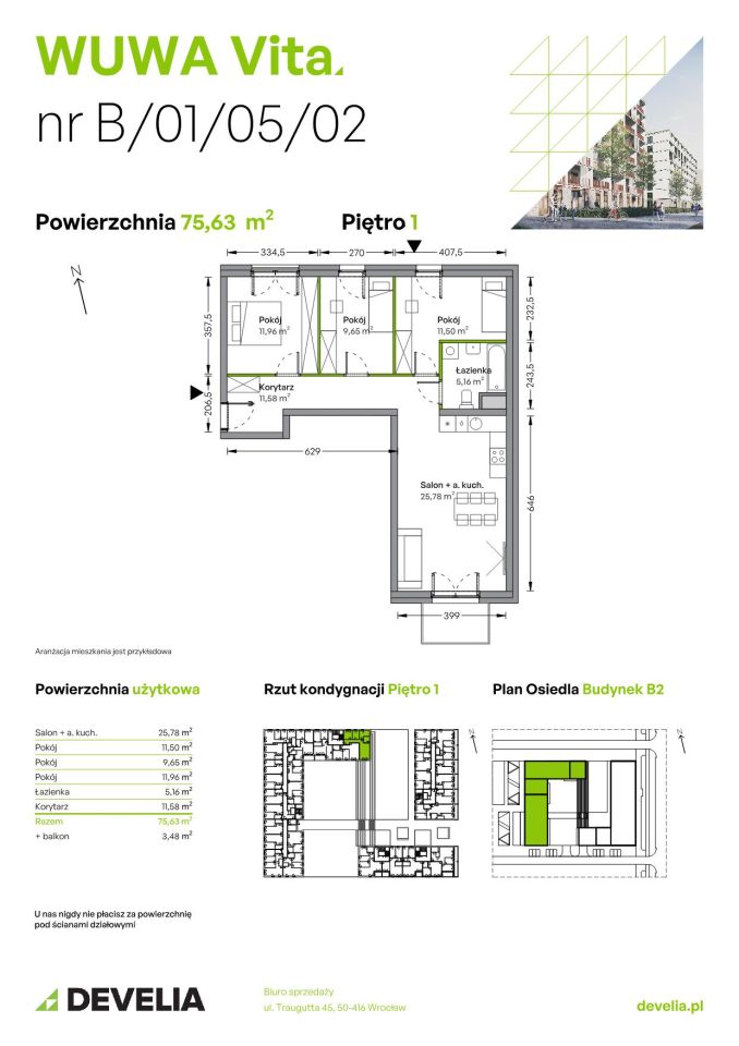 Mieszkanie 4-pokojowe Wrocław Żerniki, ul. Tadeusza Brzozy. Zdjęcie 6