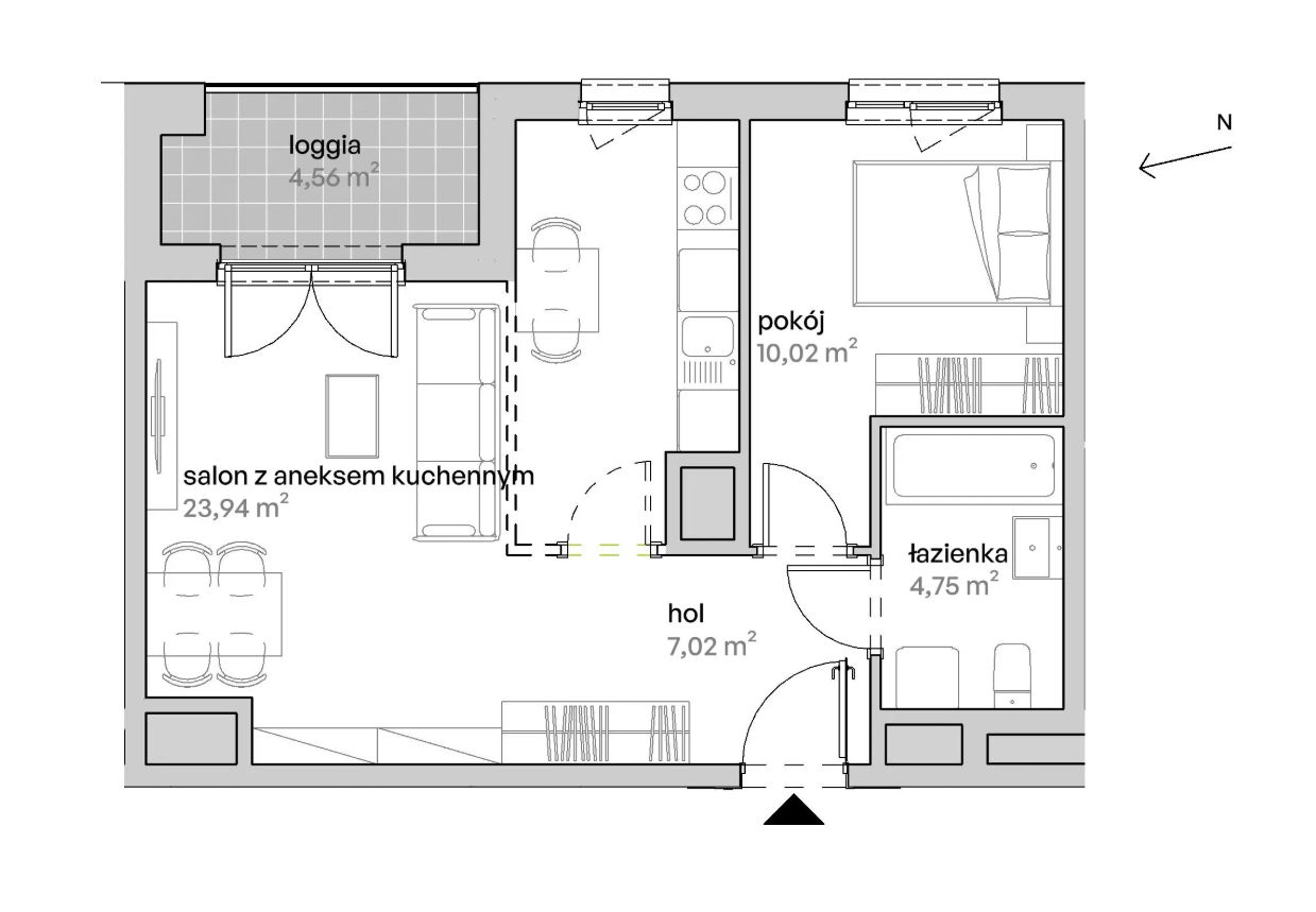 Mieszkanie 2-pokojowe Poznań Starołęka, ul. Unii Lubelskiej. Zdjęcie 7
