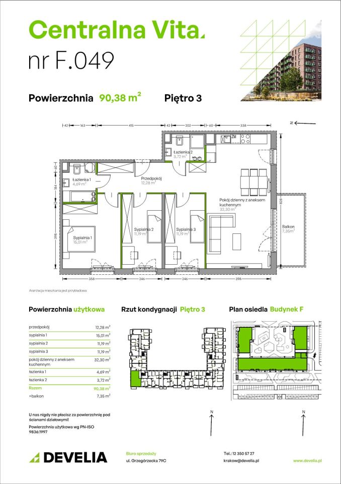Mieszkanie 4-pokojowe Kraków Czyżyny, ul. Romana Ciesielskiego. Zdjęcie 18
