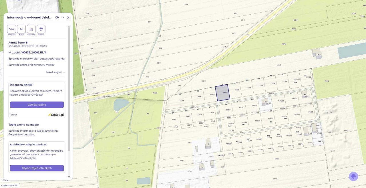 Działka budowlana Borek