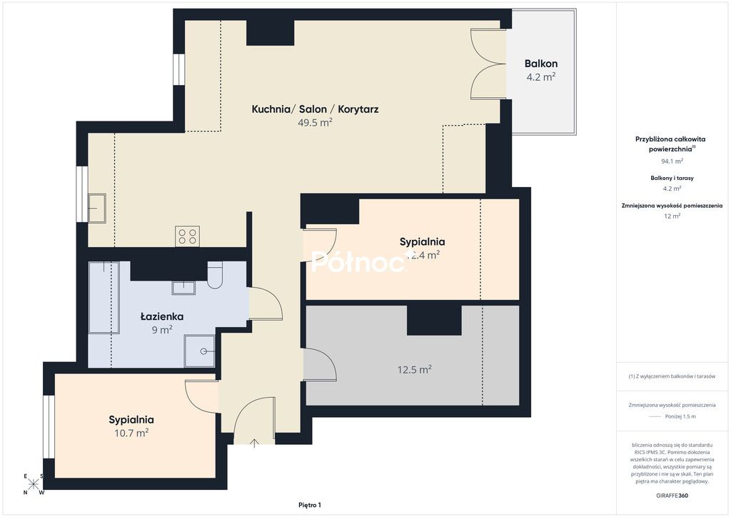 Mieszkanie 4-pokojowe Gdańsk Łostowice, ul. Olimpijska. Zdjęcie 2