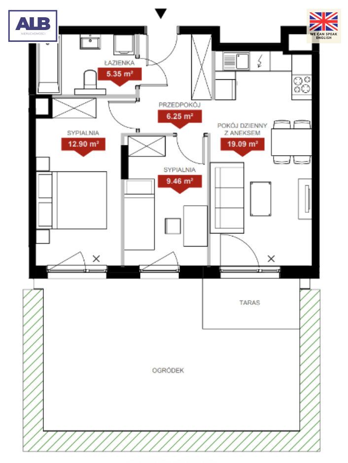 Mieszkanie 3-pokojowe Poznań Jeżyce, ul. Klemensa Janickiego. Zdjęcie 9