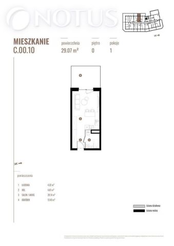 Mieszkanie 1-pokojowe Katowice, ul. gen. Zygmunta Waltera Jankego. Zdjęcie 4