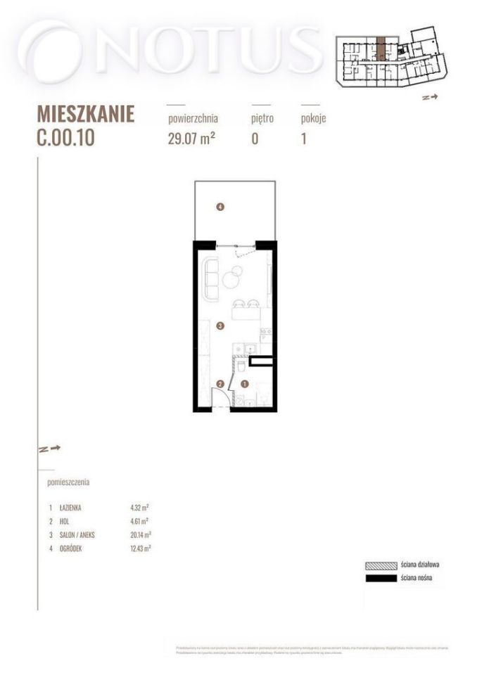 Mieszkanie 1-pokojowe Katowice, ul. gen. Zygmunta Waltera Jankego. Zdjęcie 4
