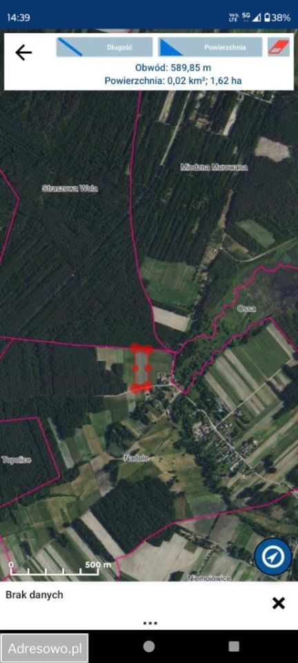 Działka rolno-budowlana Nadole. Zdjęcie 5