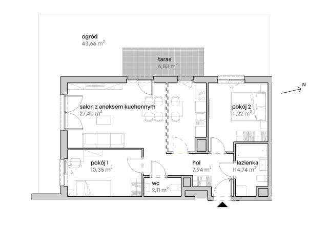Mieszkanie 3-pokojowe Poznań Starołęka, ul. Unii Lubelskiej. Zdjęcie 7