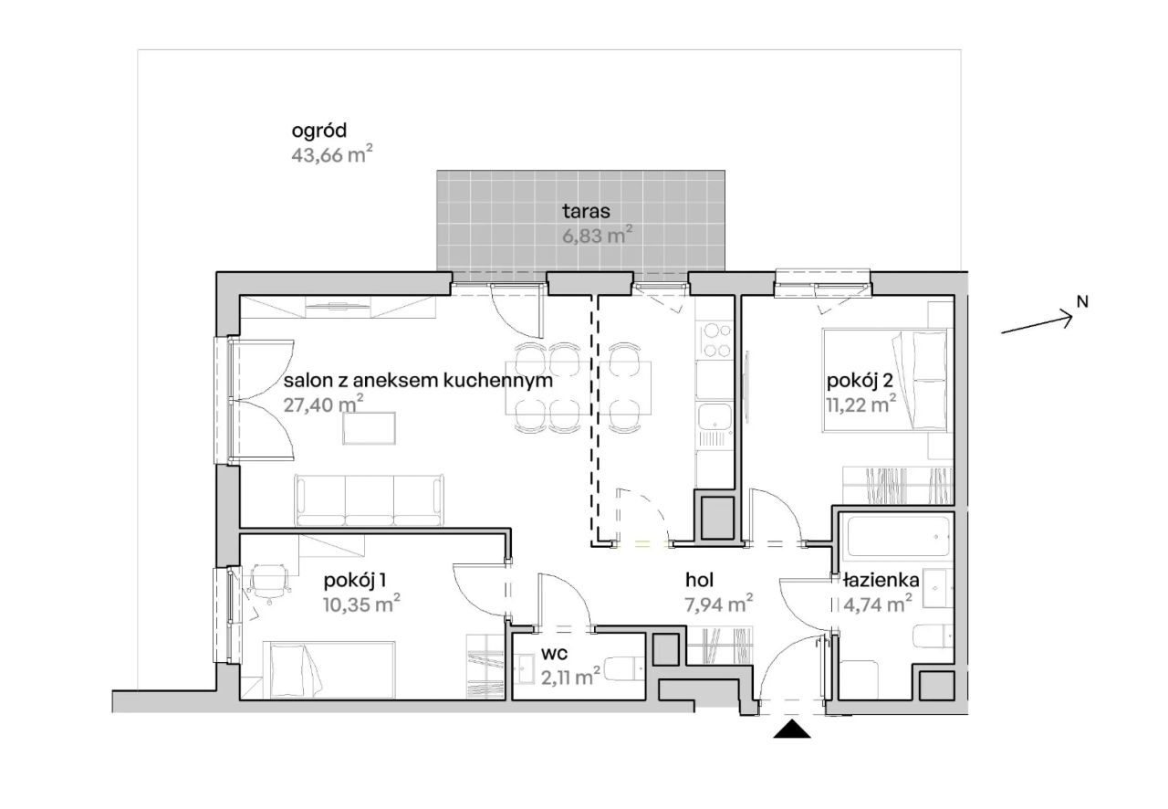 Mieszkanie 3-pokojowe Poznań Starołęka, ul. Unii Lubelskiej. Zdjęcie 7