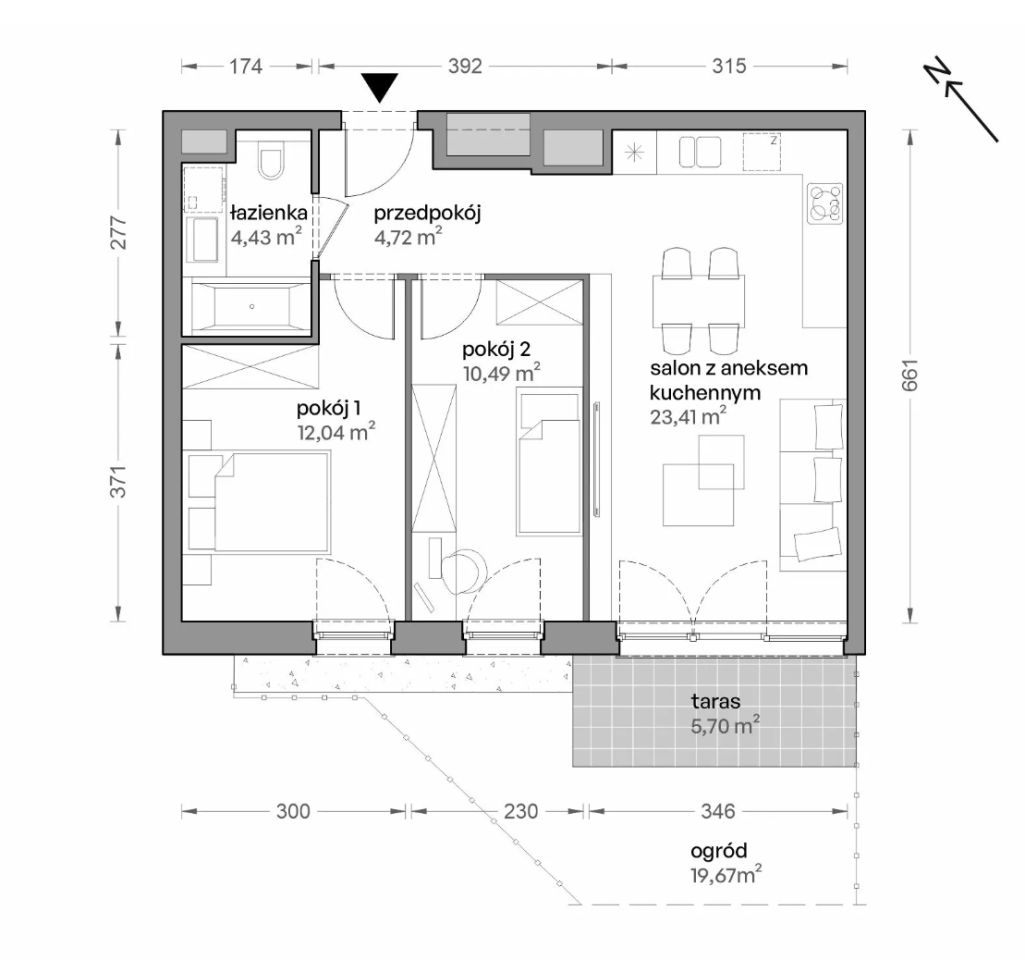 Mieszkanie 3-pokojowe Katowice Brynów, ul. Ceglana. Zdjęcie 7