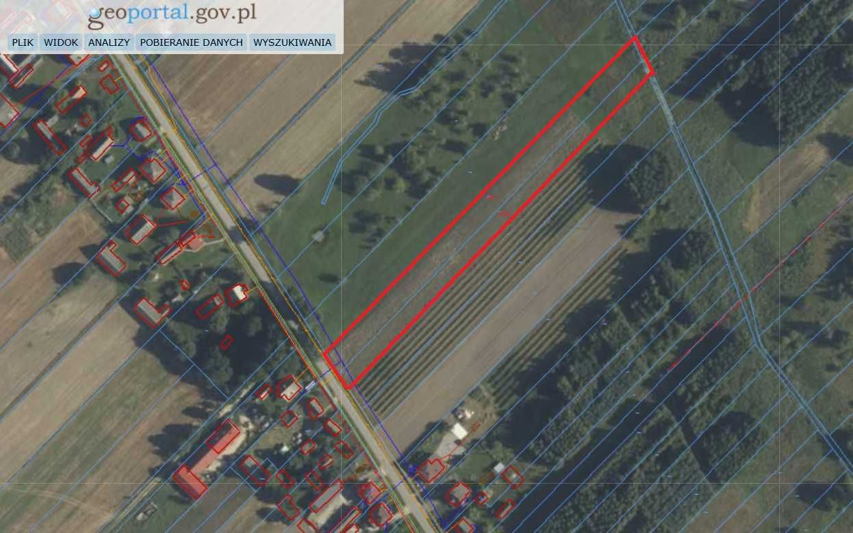 Działka budowlana Błaziny Dolne. Zdjęcie 1