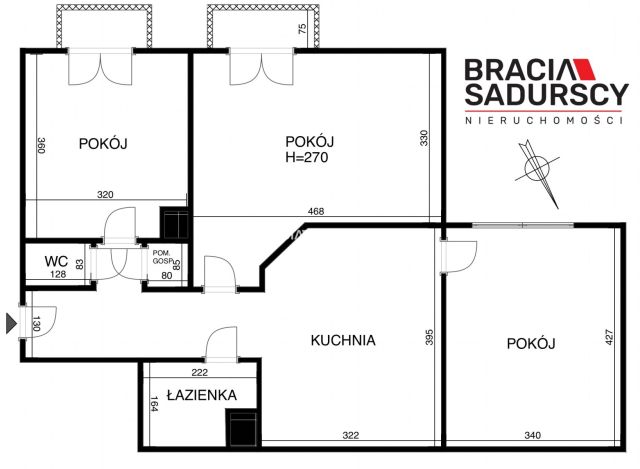 Mieszkanie 3-pokojowe Kraków Nowa Huta, os. Centrum C. Zdjęcie 34
