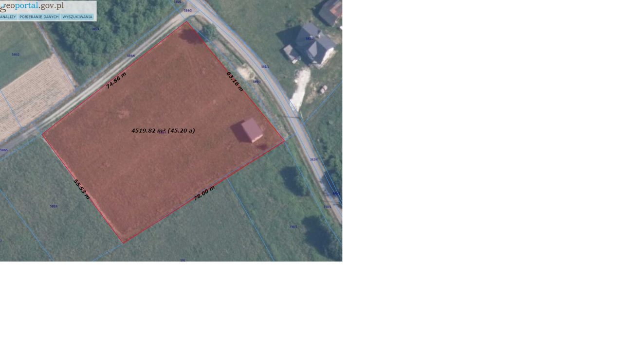 Działka budowlana Rzepiennik Strzyżewski. Zdjęcie 2