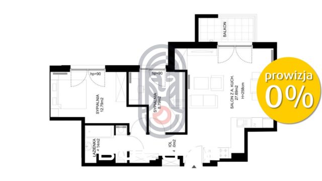 Mieszkanie 3-pokojowe Kraków Ruczaj. Zdjęcie 3