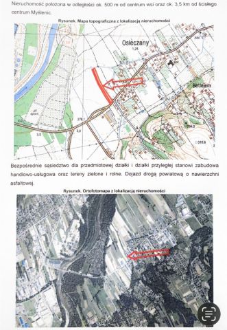 Działka rolna Osieczany. Zdjęcie 1