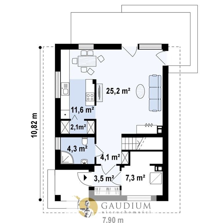 dom wolnostojący, 4 pokoje Gdańsk Maćkowy, ul. Jagatowska. Zdjęcie 40
