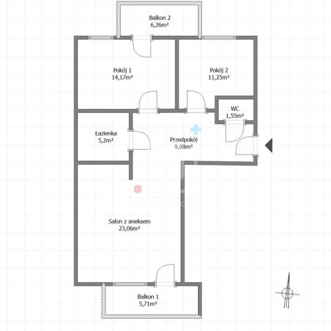 Mieszkanie 3-pokojowe Warszawa Ursynów, ul. Puławska. Zdjęcie 4