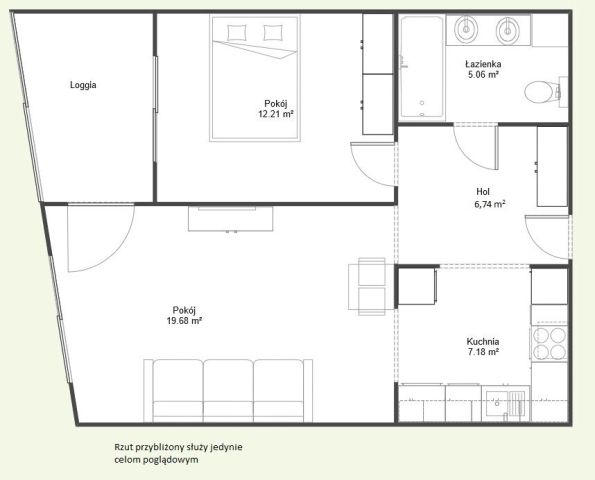 Mieszkanie 2-pokojowe Warszawa Wilanów, ul. Adama Branickiego. Zdjęcie 17