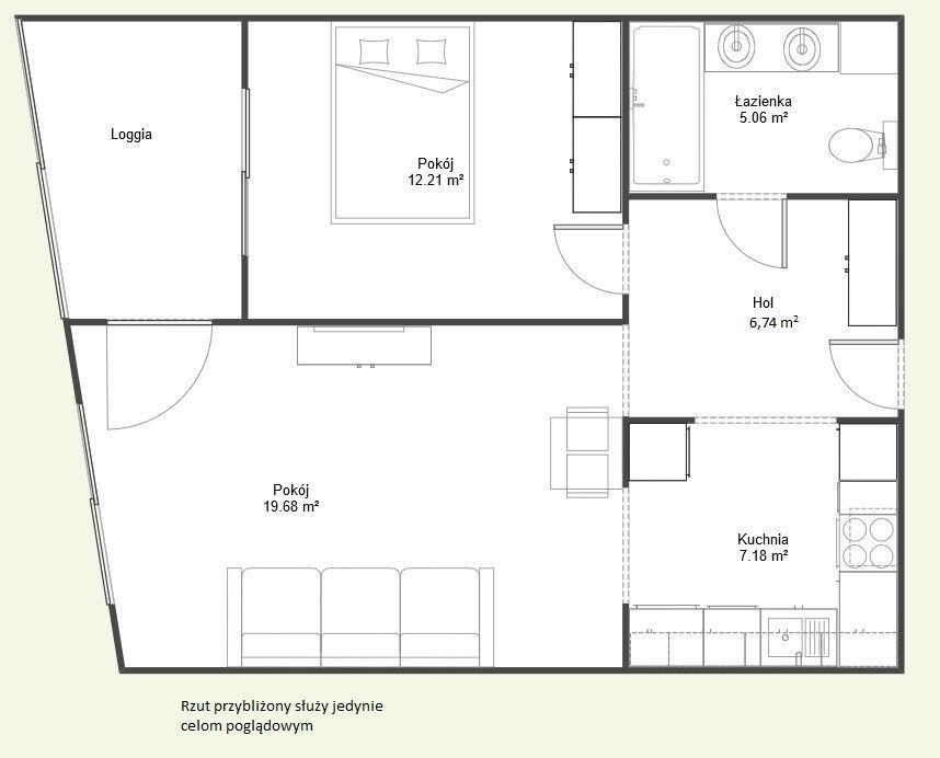 Mieszkanie 2-pokojowe Warszawa Wilanów, ul. Adama Branickiego. Zdjęcie 17