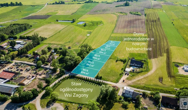 Działka budowlana Zagony