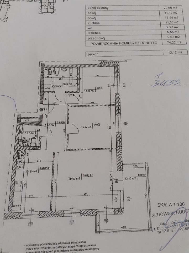 Mieszkanie 3-pokojowe Bydgoszcz Glinki, ul. Glinki. Zdjęcie 2