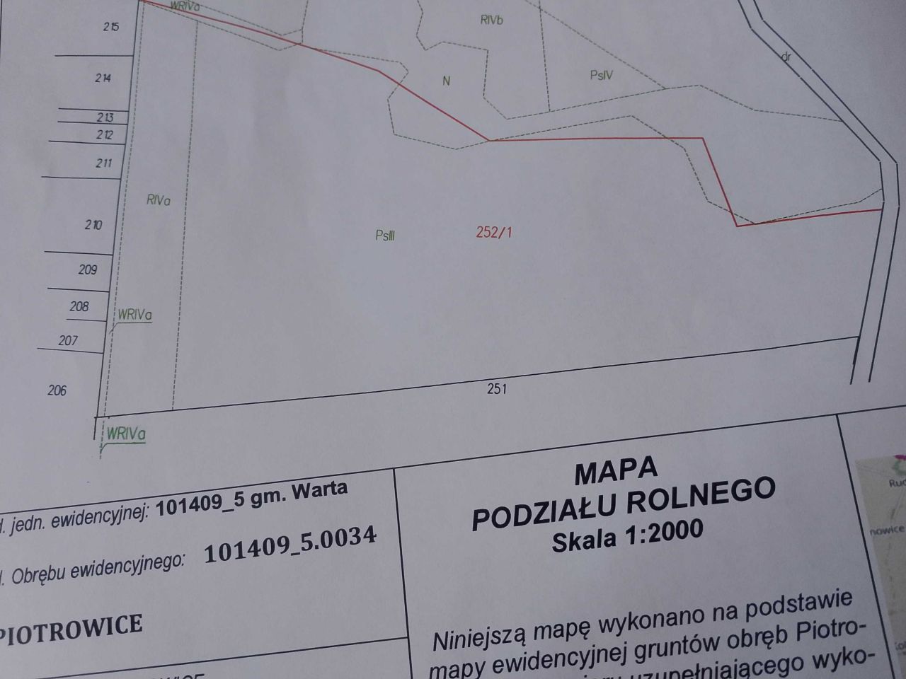 Działka rolna Piotrowice. Zdjęcie 2