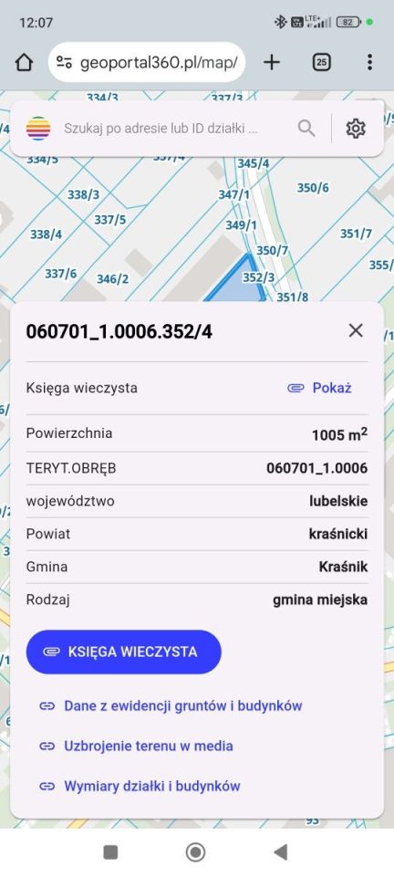Działka budowlana Kraśnik Centrum, ul. Willowa. Zdjęcie 4