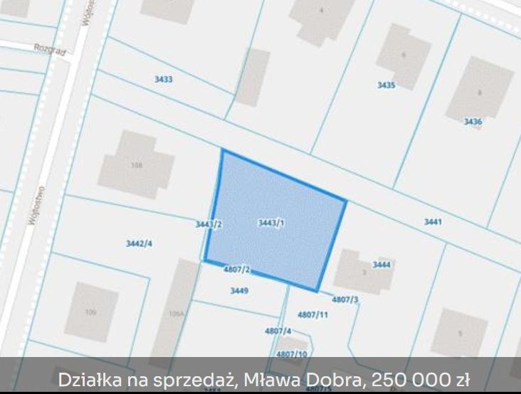 Działka budowlana Mława, ul. płk. Stanisława Fedorczyka. Zdjęcie 1