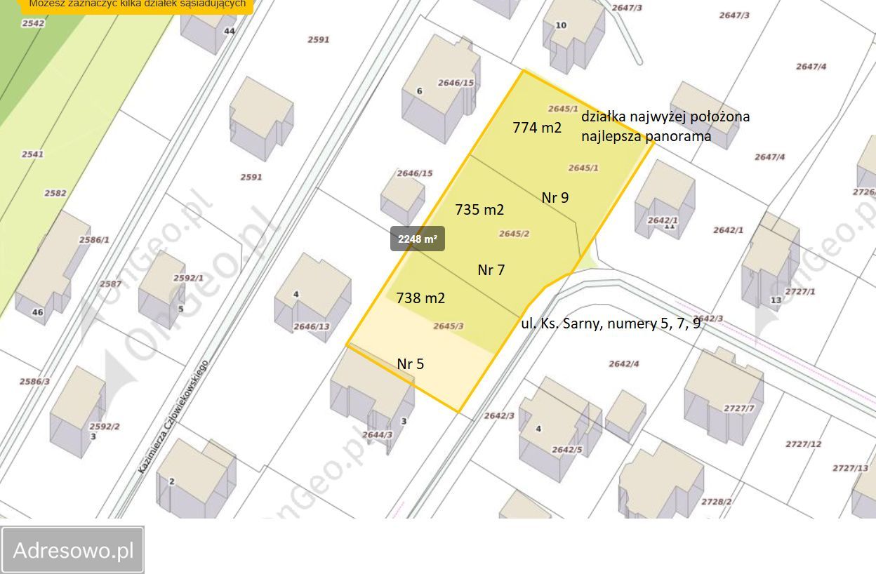 Działka budowlana Krosno, ul. ks. Władysława Sarny. Zdjęcie 8