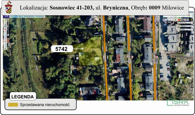 Działka inna Sosnowiec Milowice, ul. Bryniczna. Zdjęcie 1