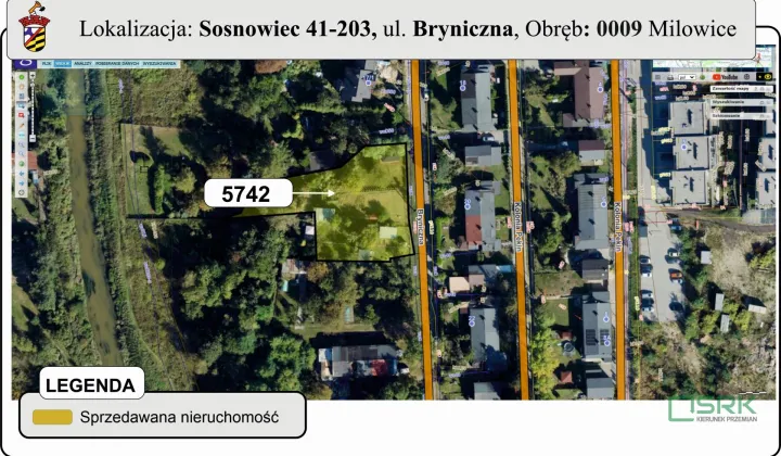 Działka inna Sosnowiec Milowice, ul. Bryniczna