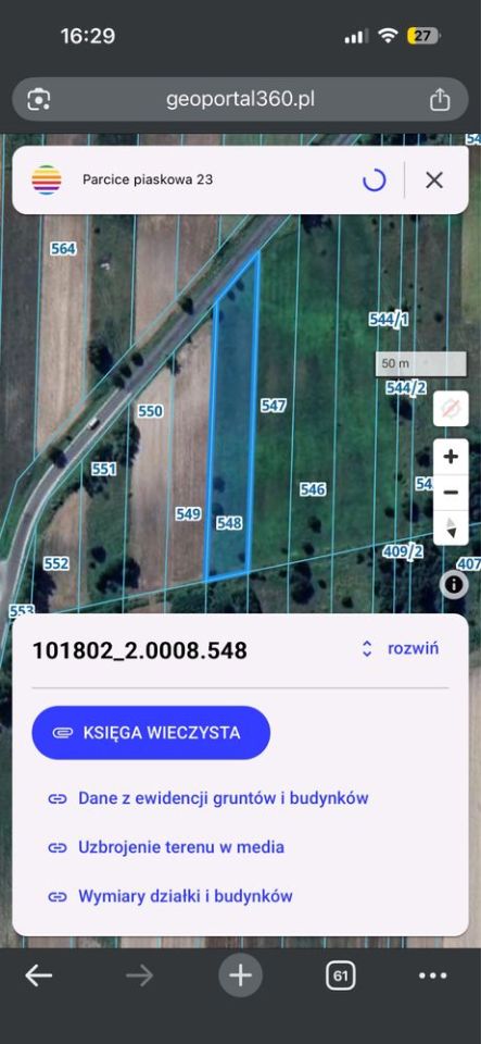 Działka rolna Parcice. Zdjęcie 5