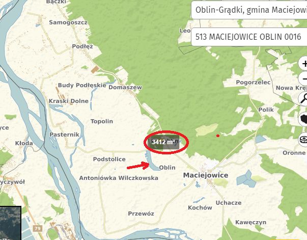 Działka rolna Oblin-Grądki. Zdjęcie 1