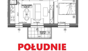 Mieszkanie 2-pokojowe Lublin Ponikwoda
