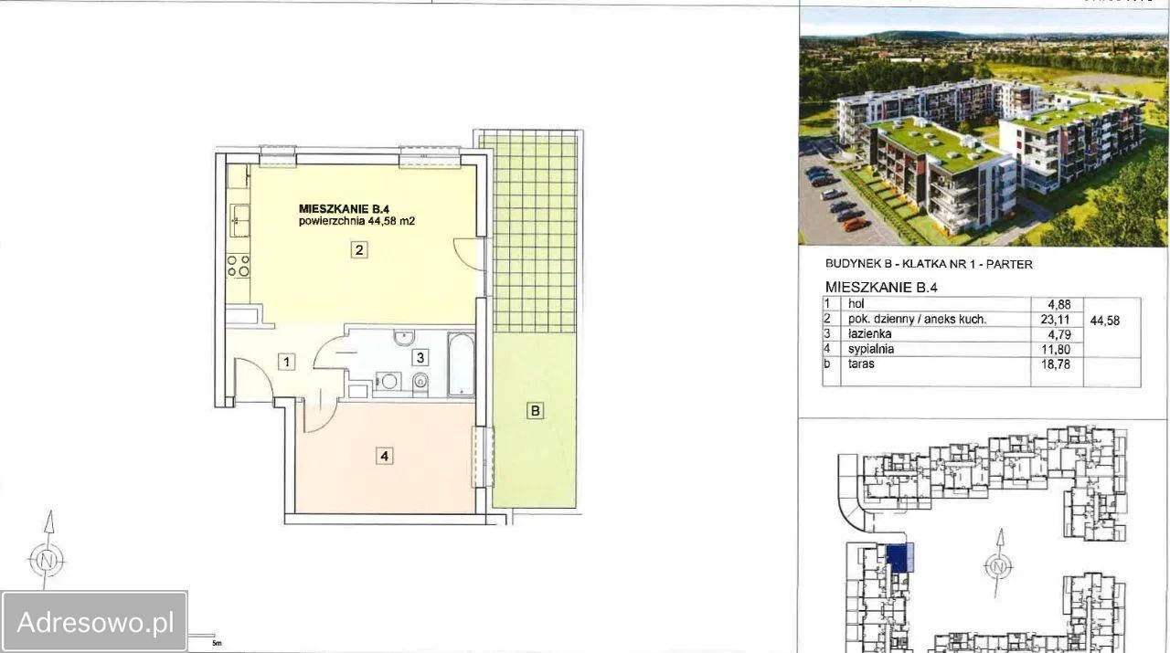 Mieszkanie 2-pokojowe Kraków Łagiewniki, ul. gen. Bolesława Roi. Zdjęcie 15