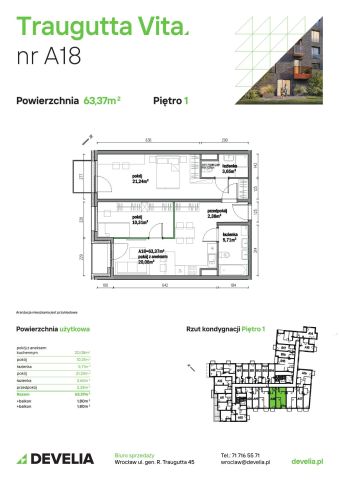 Mieszkanie 3-pokojowe Wrocław, ul. gen. Romualda Traugutta. Zdjęcie 6