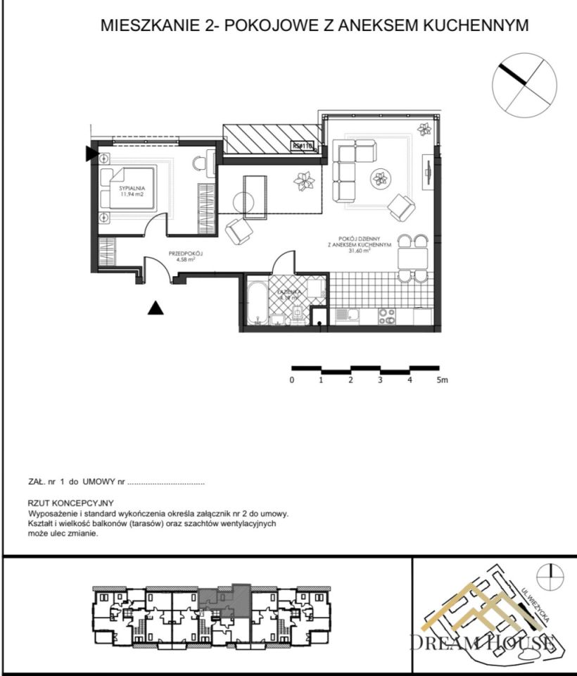 Mieszkanie 2-pokojowe Gdańsk Zakoniczyn, ul. Wieżycka. Zdjęcie 21