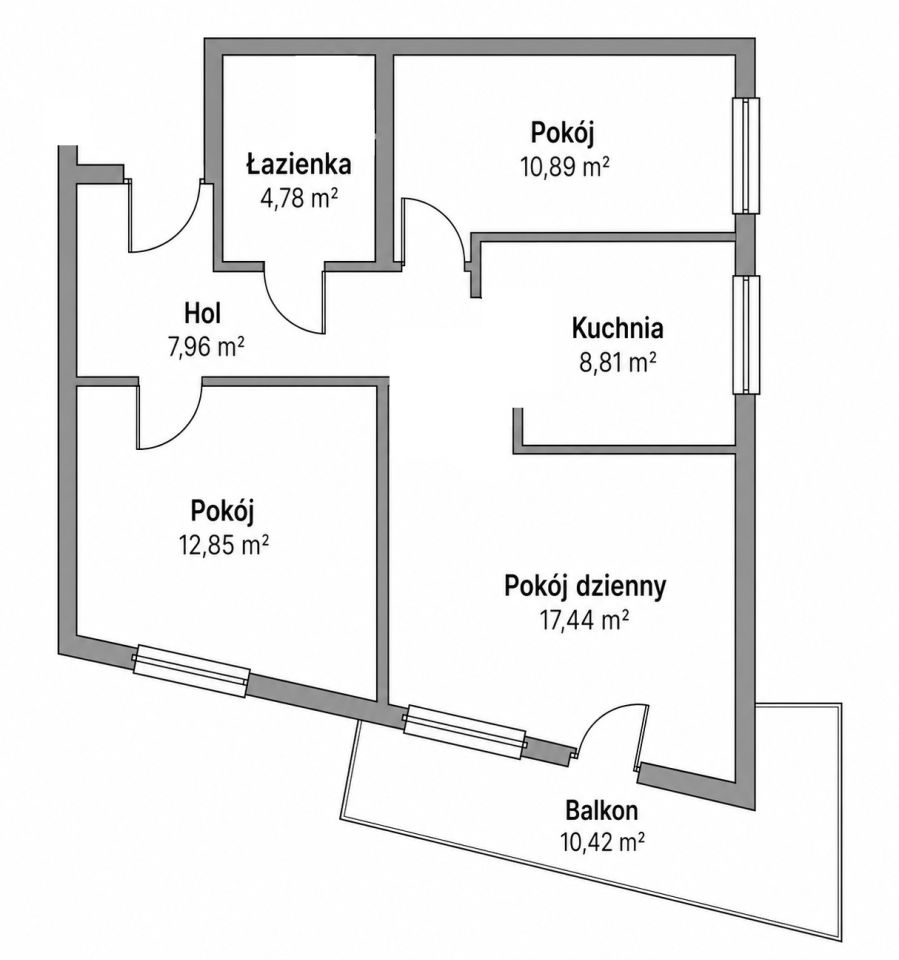 Mieszkanie 3-pokojowe Rzeszów Baranówka, ul. Maksymiliana Marii Kolbego. Zdjęcie 17