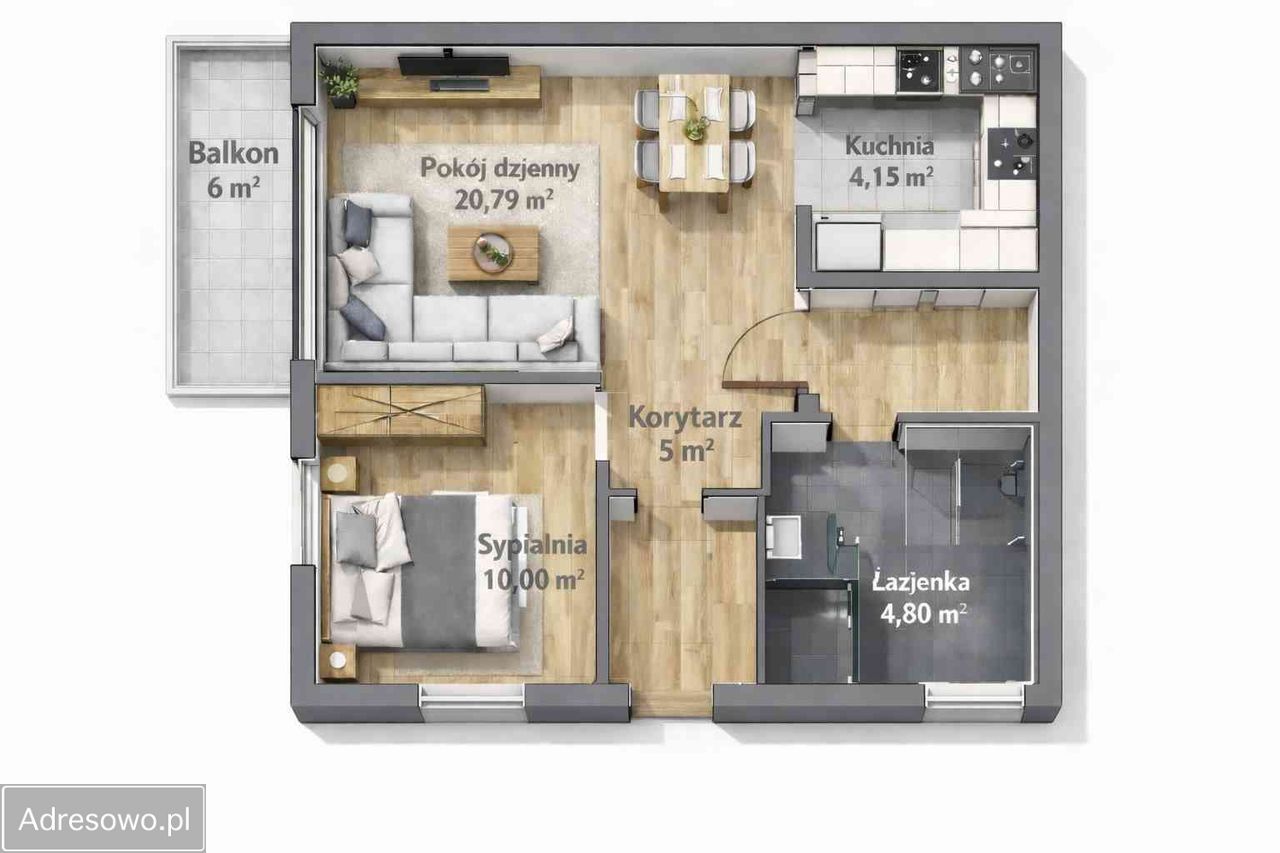 Mieszkanie 2-pokojowe Rumia, ul. Torfowa. Zdjęcie 2