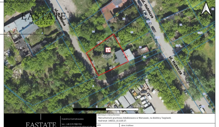 Działka inwestycyjna Warszawa Targówek, ul. Szklana