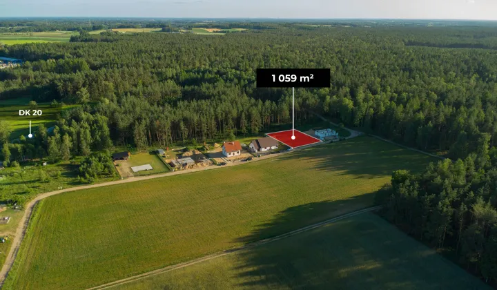 Działka budowlana Kłobuczyno, ul. Leśna