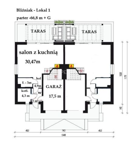 bliźniak, 5 pokoi Wieliszew, ul. Podgórna. Zdjęcie 3