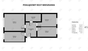 Mieszkanie 3-pokojowe Lubawa, ul. Warszawska