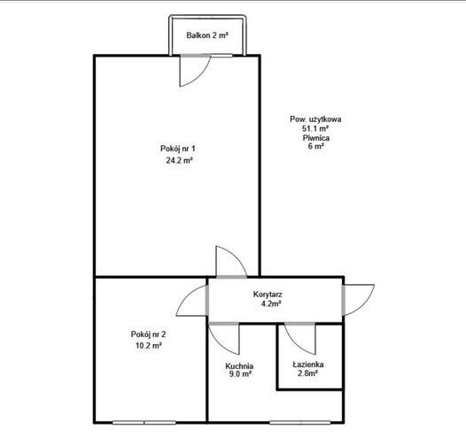 Mieszkanie 2-pokojowe Bydgoszcz Śródmieście, ul. ks. Ryszarda Markwarta. Zdjęcie 7