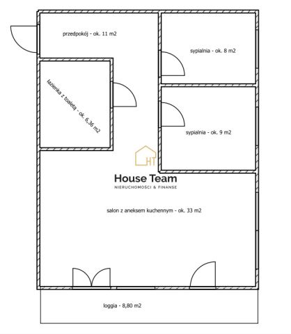 Mieszkanie 3-pokojowe Bydgoszcz Bartodzieje Wielkie, ul. Fordońska. Zdjęcie 27