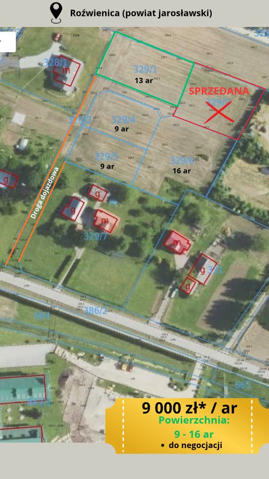 Działka budowlana Roźwienica. Zdjęcie 2