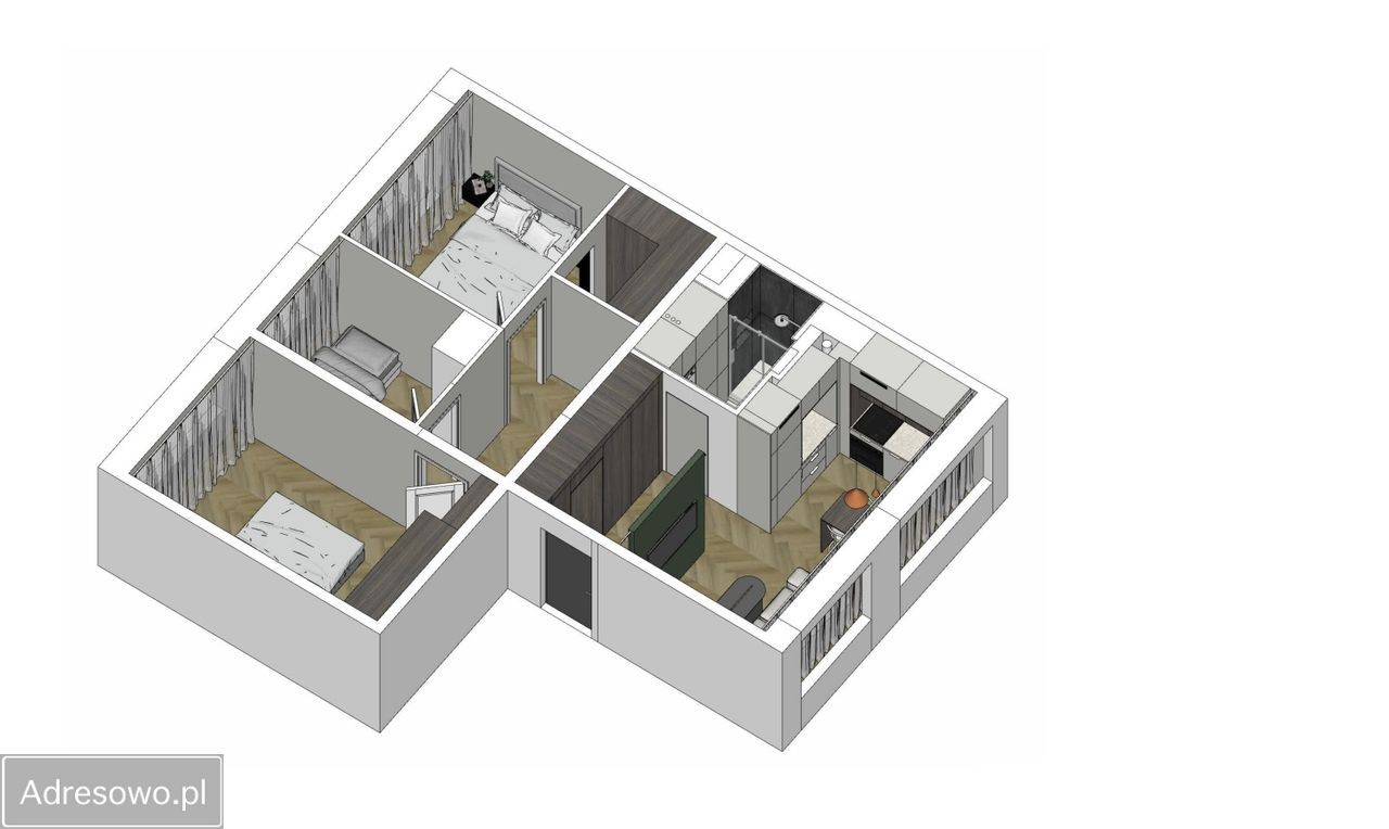 Mieszkanie 4-pokojowe Tarnów Śródmieście, ul. Bartosza Głowackiego. Zdjęcie 19