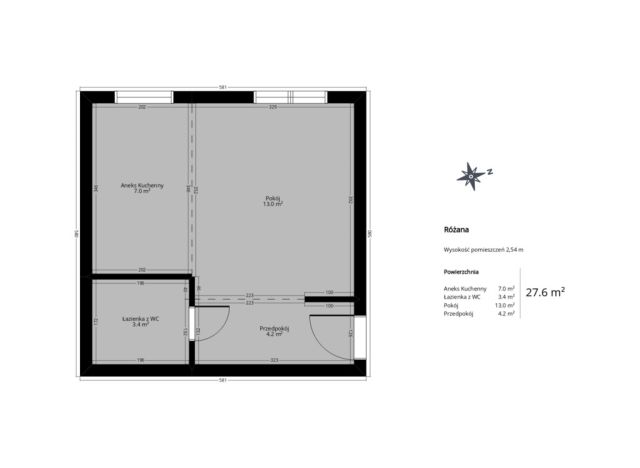 Mieszkanie 1-pokojowe Wrocław, ul. Różana. Zdjęcie 18