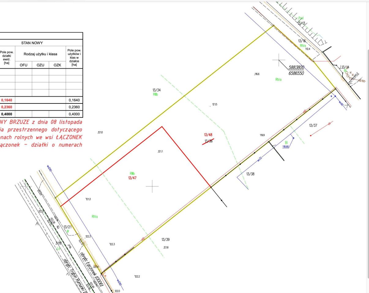 Działka budowlana Łączonek. Zdjęcie 6