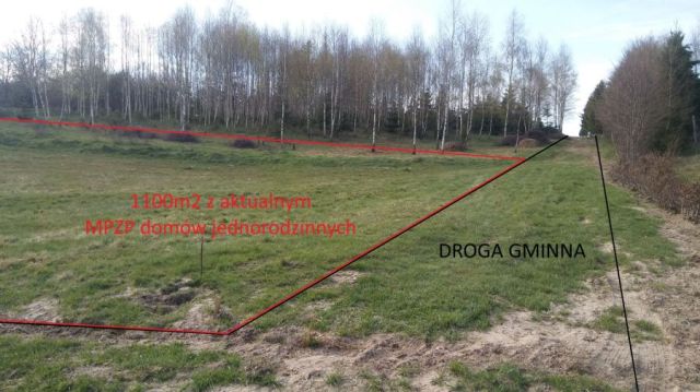 Działka budowlana Ząbrsko Górne. Zdjęcie 1